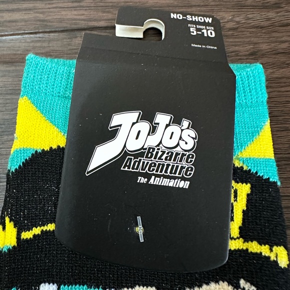 Jojo's Bizarre Adventure No Show Checkered Jotaro Socks NWT - Picture 4 of 4